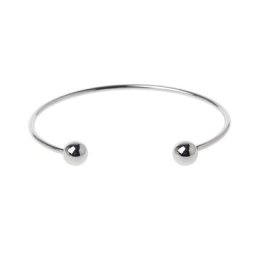 Bracelet vierge en acier inoxydable fil réglable lisse et brillant extensible fabrication de