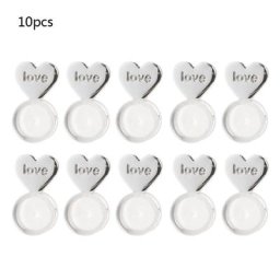 Boucles d'oreilles magique en forme de cœur 10 pièces levage de boucles d'oreilles dos réglable
