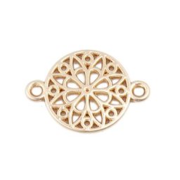 DoreenBeads – connecteurs en alliage à base de Zinc 10 pièces à la mode motif de fleur rond en