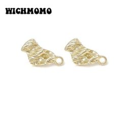 Connecteurs de Base de boucle d'oreille en alliage de Zinc 18mm 10 pièces/sac forme irrégulière
