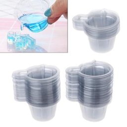 Gobelets en plastique jetables de 40ML 100 pièces distributeur pour bricolage fabrication de