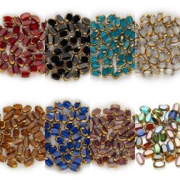Perles d'espacement en verre faites à la main bijoux exécutifs collier perlé bracelet boucle