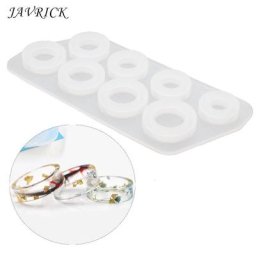 Moule en Silicone pour bague 8 pièces tailles assorties pour bijoux résine 5 à 12