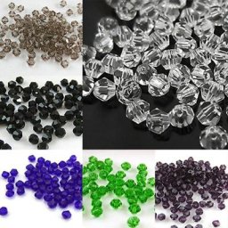 Perles amples à facettes en forme de Bicone pour bricolage nouvelle collection 100 pièces/ensemble