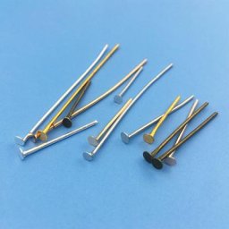 Épingles à tête plate 200 pièces aiguilles perles pour breloques boucles d'oreilles résultats