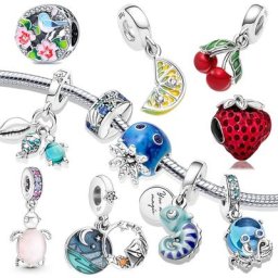 Breloques pendantes cadenas en argent regardé 925 convient au bracelet original 925 perles