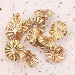 Boucles d'Oreilles Rondes en Forme de Goutte d'Eau Accessoire en Acier Inoxydable en Forme de