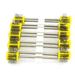 Pinceaux mats montés fil de 0.45MM fil de couleur jaune Maximat Pro-texture 10 pièces