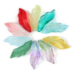 Perles multicolores en verre tchèque 12x34mm pour la fabrication de bijoux accessoires pour