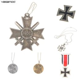 Collier Rond de oral aliers Militaires de la Seconde Guerre Mondiale Pièce de Monnaie Médaille
