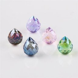 Perles d'espacement goutte d'eau en verre de cristal de chalumeau tchèque bricolage de bijoux
