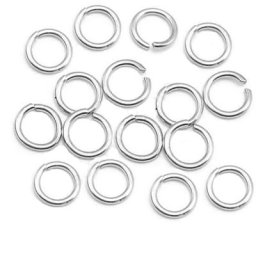 Anneaux de saut 100 connecteurs pour la fabrication de bijoux vente en gros 3 4 5 6 7 8 9mm lot