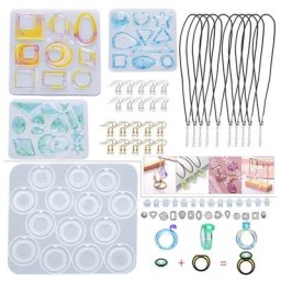 Moule à bague en silicone pour bijoux créatifs résine xy moules à considérer pour collier