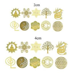 Autocollants en orgonite pour l'artisanat de bijoux autocollant en cuivre moule en résine arina