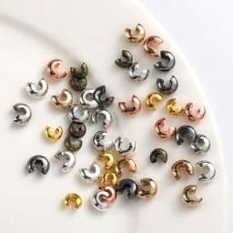 Perles en acier inoxydable doré CriAJEnd couvercle rond bouchon entretoise bijoux à bricoler