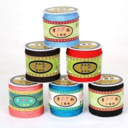 Bobine de fil en nylon pour bricolage 100yard/roll 0.8mm pour diversifier nœud chinois