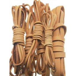Cordon plat en cuir véritable de 2 à 20mm pour la fabrication de bijoux de colliers et de