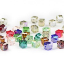 JHNBY-Perles de cristal autrichiennes de forme carrée boule de verre AB perles pour la fabrication