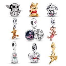 Bracelets à breloques en forme de panière Original château Disney 30 ans pendentif à breloques