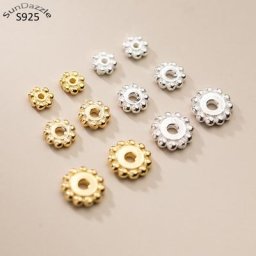 Lot de 5 pièces en forme de lain olid 925 terling lain ilver ead aps oose pacers lat lat inférieur