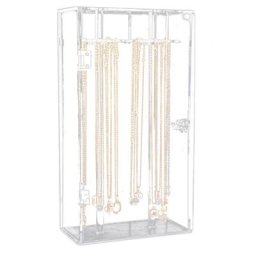 Présentoir de collier en acrylique transparent présentoir de pendentif porte-outil boîte de