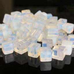 Perles carrées en pierre naturelle d'opale cube d'espacement perles adt pour bijoux bracelet de