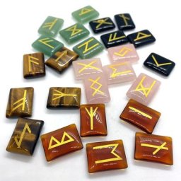 Pierre Naturelle Rectangulaire de Guérison et de Méditation Clip de Quartz Chakra Rune