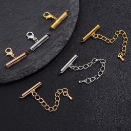 Fermoirs à glissière pour bijoux faits à la main crochets extensibles connecteurs d'extrémité