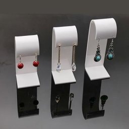 Présentoir de boucles d'oreilles en acrylique vitrine de bijoux support de boucle d'oreille à