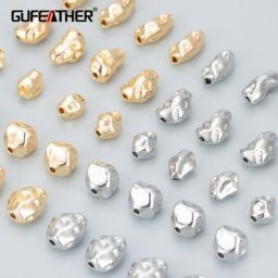 GUFEATHER – pendentifs en cuivre plaqué or 18k 10 pièces/lot accessoires de bijouterie sans