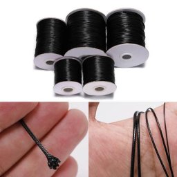 Lot de 10m de fil ciré en coton 0.5-2mm breloques en cuir cordon sangle collier ULpour bijoux