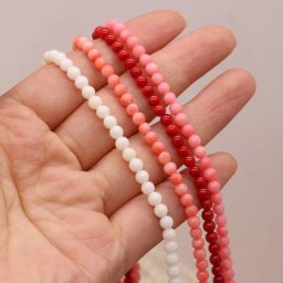 Perle de corail naturelle nouveau Style perle d'isolation ronde pour la fabrication de bijoux