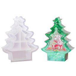 Moule en résine époxy cristal 3D lampe de noël ornement d'arbre de noël décoration de maison