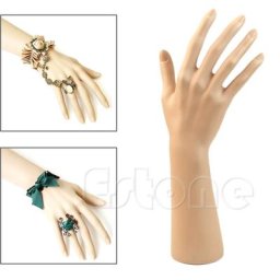 D7WB-Mannequin de Montre Artistique Faux Modèle Bague Bracelet Gants Support Main