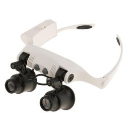 Loupe de bandeau de réparation de montre avec Loupe de lumière LED