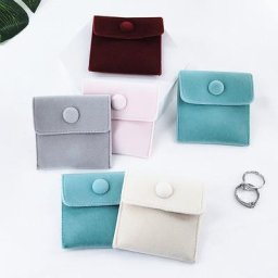 Sac d'emballage en velours doux pour bijoux poudres accessoires cadeaux bracelet collier
