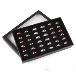 Emballage Transparent pour bijoux 36 emplacements présentoir pour bagues boucles d'oreilles