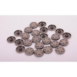 Conchos à clous en forme d'étoiles rondes 16mm lot de 30 pièces pour cuir ceinture artisanale