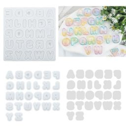 Moule en résine époxy et cristal porte-clés lettre moule artisanal matériau en Silicone XXFB
