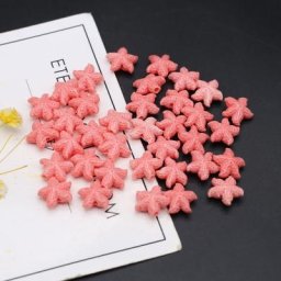Perles de corail rose étoile de mer 20 pièces/lot ornement de petits meubles pour femmes bijoux