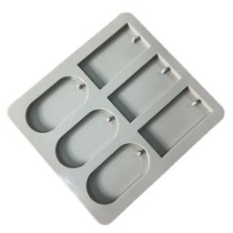 Moule en Silicone rectangulaire liste ovale pour aromathérapie fait à la main savon cire