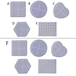 4XBE – moules en résine transparente moules de moulage de bijoux et de dessous de verre pour la
