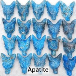 Bijoux personnalisés en pierre naturelle sculptée pendentif tête de loup perle de 23mm bijoux