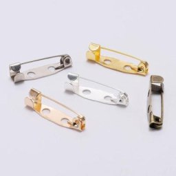Broche en métal plaqué 15-40mm 50 pièces/lot Base de Clip paramètres de broche Bases vierges