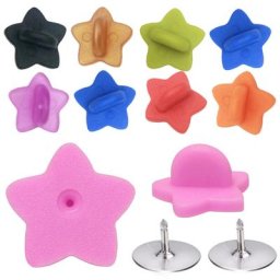 Bouchon arrière de broche en caoutchouc 50 pièces dos de broche étoile boucle de bouton pour