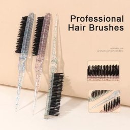TJavier-Brosse à Cheveux Professionnelle Peigne à Dos Outils de Coiffure Slimline 3 Couleurs