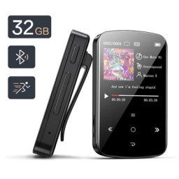 Lecteur MP4 compatible Bluetooth enregistreur vocal musique ultérieure 32 Go 4 2