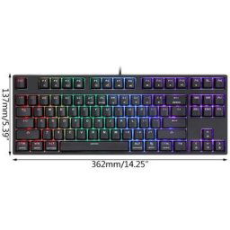 Everglide – Kit de clavier mécanique SK87 bluetooth 5.0 double Mode support pcb interrupteur