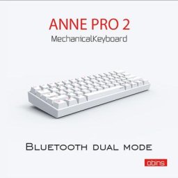 Anne Pro 2-Clavier mécanique de jeu RVB 60% 61 prédire sans fil Bluetooth 5.0 interrupteur bleu
