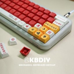KBDiy-Capuchons de touches Olig2 138 profil XDA PBT rétro-4.2 anime pour clavier de jeu
